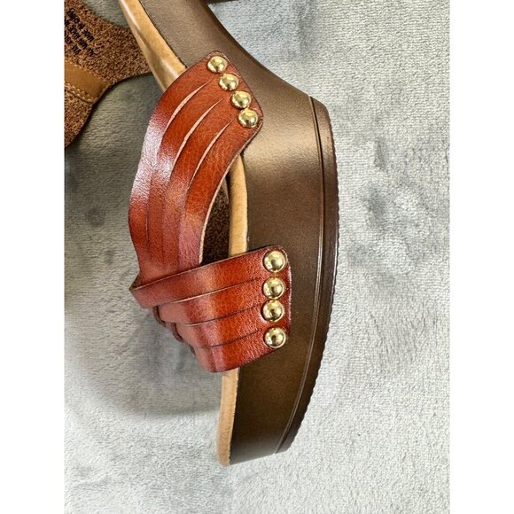 C comfort women's shoes size 9M brown open toe heel Sandals 45062672 - Picture 10 of 15